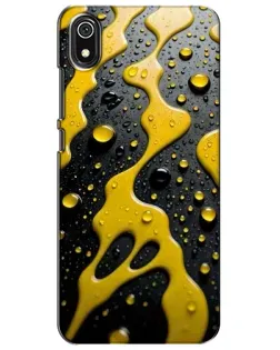 Чехол для Xiaomi Redmi 7A с картинкой «Жидкое желтое золото»
