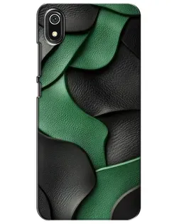 Чехол для Xiaomi Redmi 7A с картинкой «Зеленые кожаные волны»