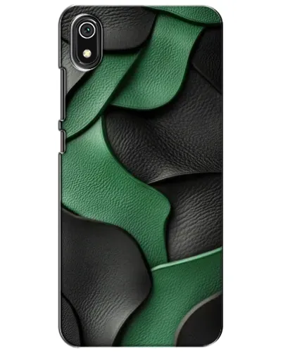 Чехол для Xiaomi Redmi 7A с картинкой «Зеленые кожаные волны»