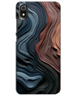 Чехол для Xiaomi Redmi 7A с картинкой «Цветные волны каньона»