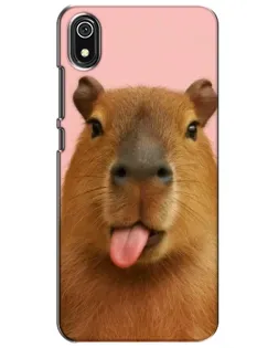 Чохол для Xiaomi Redmi 7A з картинкою «Капібара з язиком»