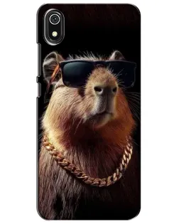 Чохол для Xiaomi Redmi 7A з картинкою «Капібара золотий ланцюг»