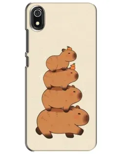 Чохол для Xiaomi Redmi 7A з картинкою «Вежа з капібар»