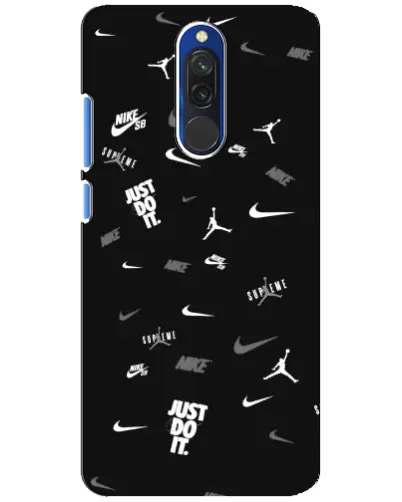 Чехол для Xiaomi Redmi 8 с картинкой «Nike Black Pattern» Чехол для Xiaomi Redmi 8 с картинкой «Nike Black Pattern»
