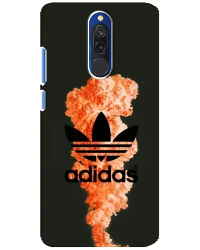 Чехол для Xiaomi Redmi 8 с картинкой «Оранжевый дым Adidas»
