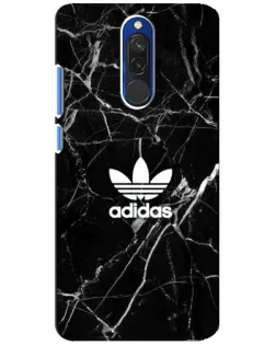 Чехол для Xiaomi Redmi 8 с картинкой «Белый мрамор Adidas»
