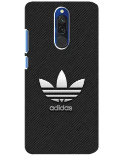 Чехол для Xiaomi Redmi 8 с картинкой «Adidas Карбоновая текстура»