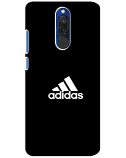 Чехол для Xiaomi Redmi 8 с картинкой «Черная классика Adidas»