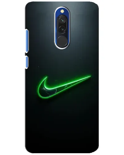 Чехол для Xiaomi Redmi 8 с картинкой «Неоновый контур Nike»
