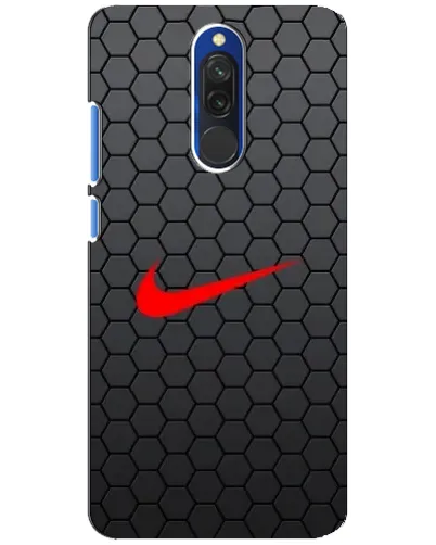 Чехол для Xiaomi Redmi 8 с картинкой «Nike — карбоновая сетка»