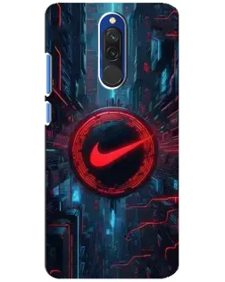 Чехол для Xiaomi Redmi 8 с картинкой «Техногенный стиль Nike»