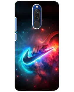 Чехол для Xiaomi Redmi 8 с картинкой «Огненный логотип Nike»