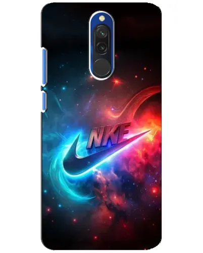 Чехол для Xiaomi Redmi 8 с картинкой «Огненный логотип Nike»