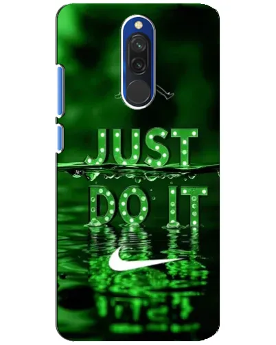 Чехол для Xiaomi Redmi 8 с картинкой «Зеленый неоновый Nike»