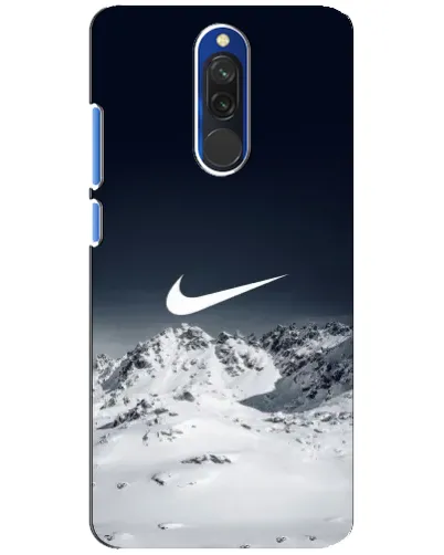 Чехол для Xiaomi Redmi 8 с картинкой «Nike — зимние горы»