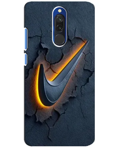 Чехол для Xiaomi Redmi 8 с картинкой «Объемный логотип Найк»