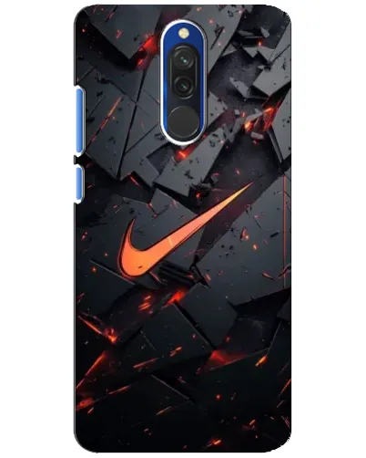 Чехол для Xiaomi Redmi 8 с картинкой «Nike — эффект разломов»