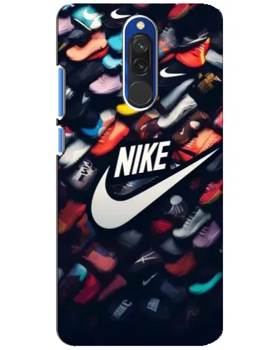 Чехол для Xiaomi Redmi 8 с картинкой «Коллекция кроссовок Nike»