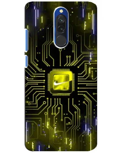 Чехол для Xiaomi Redmi 8 с картинкой «Nike — золотая искра»