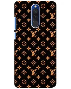 Чехол для Xiaomi Redmi 8 с картинкой «Золотая монограмма LV»