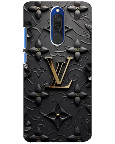 Чехол для Xiaomi Redmi 8 с картинкой «Кожаная текстура LV»