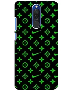 Чехол для Xiaomi Redmi 8 с картинкой «Неоновый принт LV»