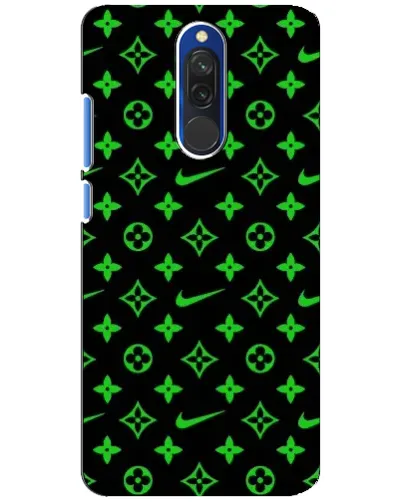 Чехол для Xiaomi Redmi 8 с картинкой «Неоновый принт LV»