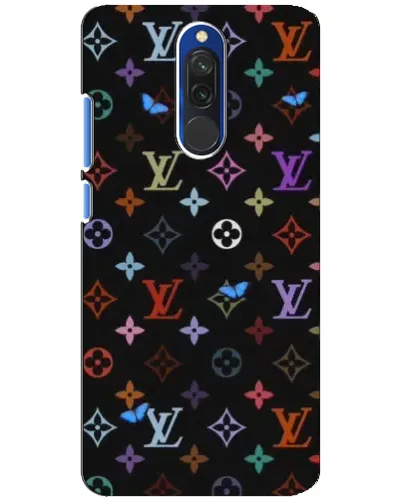 Чехол для Xiaomi Redmi 8 с картинкой «Цветная монограмма LV»