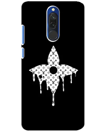 Чехол для Xiaomi Redmi 8 с картинкой «Цветочная монограмма»