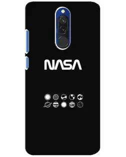 Чехол для Xiaomi Redmi 8 с картинкой «NASA — технический принт»