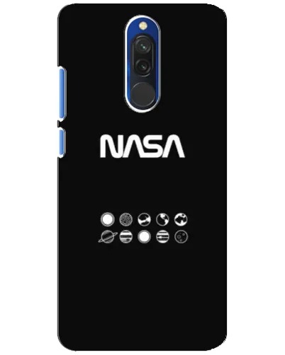 Чехол для Xiaomi Redmi 8 с картинкой «NASA — технический принт» Чехол для Xiaomi Redmi 8 с картинкой «NASA — технический принт»