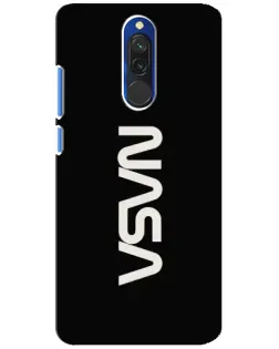 Чехол для Xiaomi Redmi 8 с картинкой «NASA — вертикальный логотип»