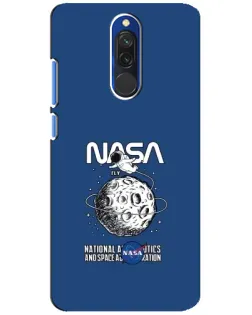 Чехол для Xiaomi Redmi 8 с картинкой «NASA — лунная миссия»