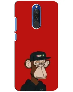 Чехол для Xiaomi Redmi 8 с картинкой «Bored Ape — красный фон» Чехол для Xiaomi Redmi 8 с картинкой «Bored Ape — красный фон»