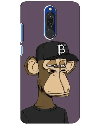 Чехол для Xiaomi Redmi 8 с картинкой «Bored Ape в кепке»