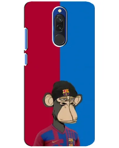 Чехол для Xiaomi Redmi 8 с картинкой «Bored Ape — фанат Барсы»