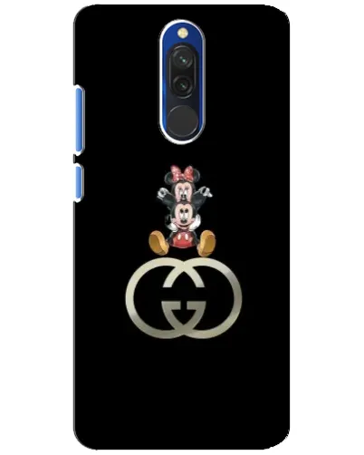 Чехол для Xiaomi Redmi 8 с картинкой «Минни Маус на лого»