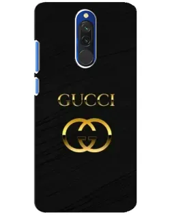 Чехол для Xiaomi Redmi 8 с картинкой «Золотой логотип Gucci»