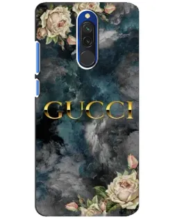 Чехол для Xiaomi Redmi 8 с картинкой «Абстрактные цветы Gucci»