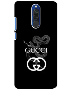 Чехол для Xiaomi Redmi 8 с картинкой «Gucci — серебряная змея»