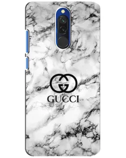 Чехол для Xiaomi Redmi 8 с картинкой «Gucci — мраморный шик»