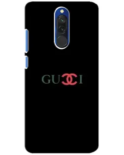 Чехол для Xiaomi Redmi 8 с картинкой «Gucci — красный градиент»