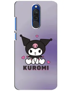 Чехол для Xiaomi Redmi 8 с картинкой «Kuromi — фиолетовый арт»