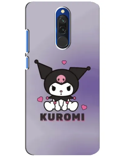 Чехол для Xiaomi Redmi 8 с картинкой «Kuromi — фиолетовый арт»