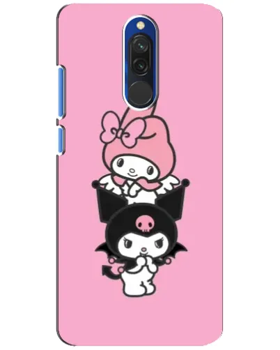 Чехол для Xiaomi Redmi 8 с картинкой «My Melody и Kuromi»