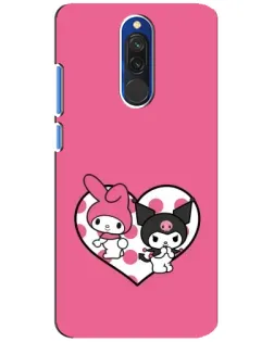 Чехол для Xiaomi Redmi 8 с картинкой «Kuromi и My Melody»