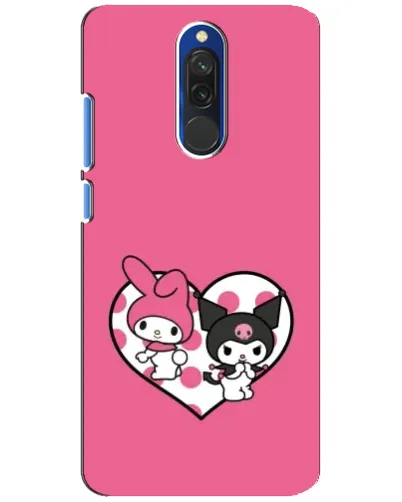 Чехол для Xiaomi Redmi 8 с картинкой «Kuromi и My Melody»