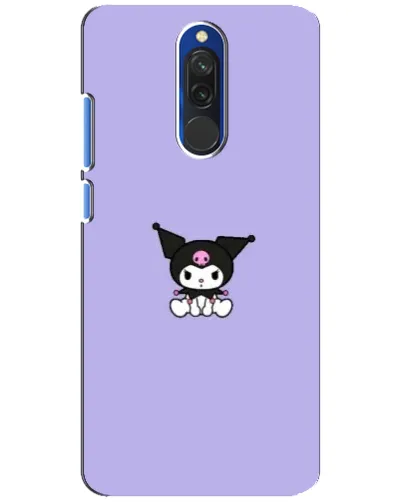 Чехол для Xiaomi Redmi 8 с картинкой «Kuromi — фиолетовый минимализм»