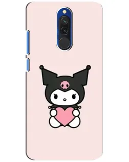Чехол для Xiaomi Redmi 8 с картинкой «Kuromi и сердце»