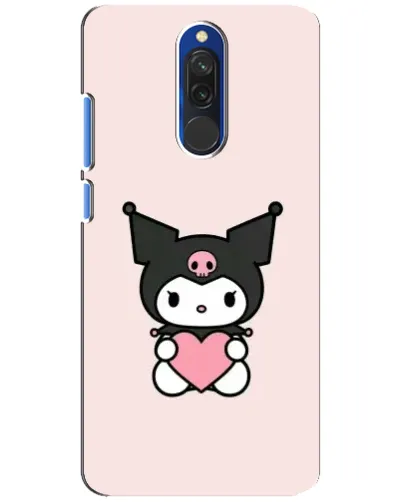 Чехол для Xiaomi Redmi 8 с картинкой «Kuromi и сердце»